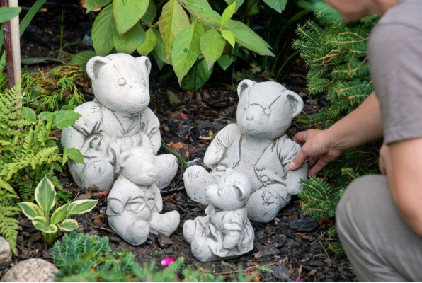 Gaart Dekoratioun Bär Terrass Steen Figuren Figur Deko Statue