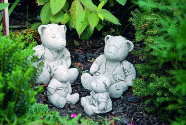 Gaart Dekoratioun Bär Terrass Steen Figuren Figur Deko Statue