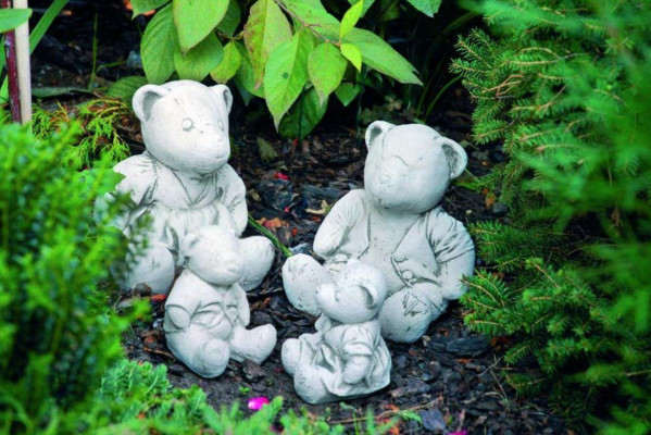 Gaart Dekoratioun Bär Terrass Steen Figuren Figur Dekorativ Natur Statu