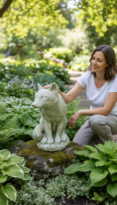 Gaart Dekoratioun Fuuss Terrass Steen Figuren Figur Dekorativ Statue