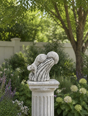 Gaart Dekoratioun Eechen Terrasse Stee Dekor Figuren Figur Statuëtt