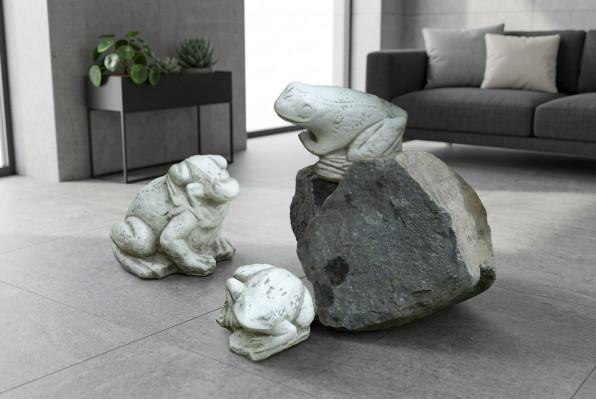 Gaart Dekoratioun Fräsch Terrass Steen Figuren Figur Deko Statuett