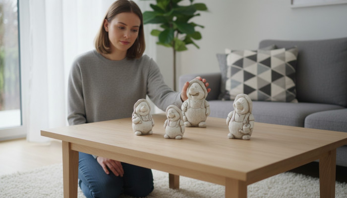 Gaart Dekoratioun Eil Terrass Natur Steen Figuren Figur Dekorativ Statu