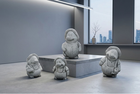 Gaart Dekoratioun Eil Terrass Natur Steen Figuren Figur Dekorativ Statu