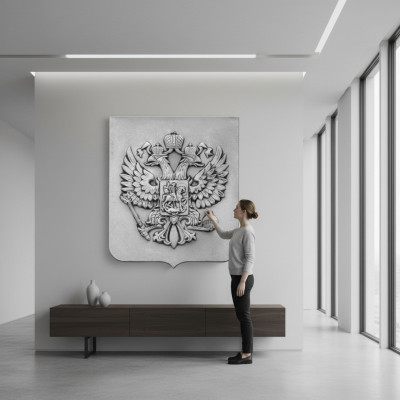 Relief Wandbild Biller Russland Russland Wopem Aadler Kapp Antik