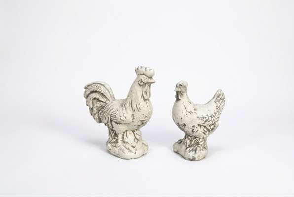 Gaart Dekoratioun Hunn Terrass Steen Figuren Figur Dekorativ Wäiss Statu.