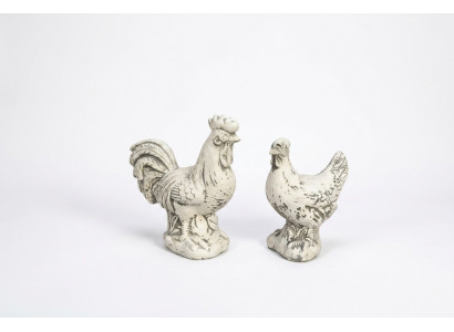 Gaart Dekoratioun Hunn Terrass Steen Figuren Figur Dekorativ Wäiss Statu.