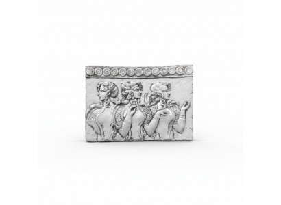 Relief Mauer Steenplack Asien Bild Biller Reliefs Dekoratioun Gaart