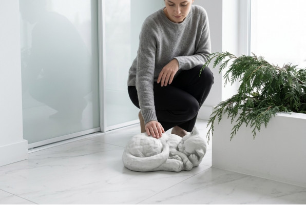 Gaart Dekoratioun Kaz Terrass Steen Figuren Figur Deko Statuen