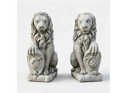 Léiwe Gaartfigur Terrass Gaart Skulptur Dekorativ Figuren Skulpturen