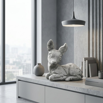 Gaart Dekoratioun Bambi Terrass Steen Figuren Figur Deko Statue
