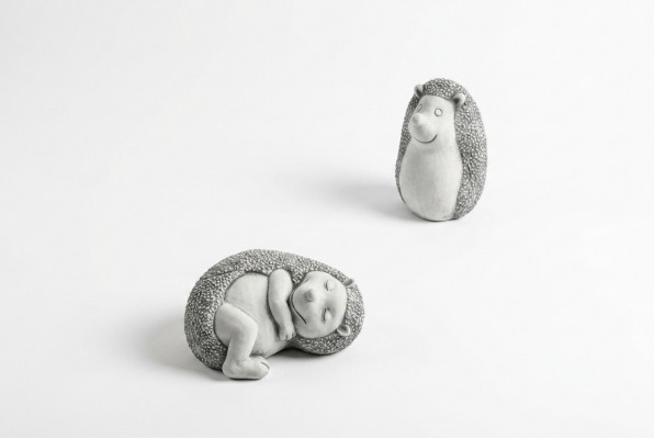 Gartendekoratioun Igel Terrass Steen Karikatur Figuren Figur Deko Statuette