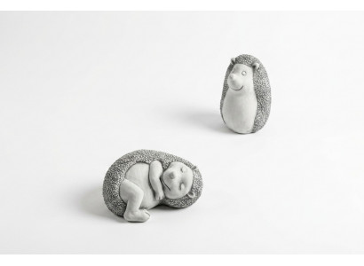 Gartendekoratioun Igel Terrass Steen Karikatur Figuren Figur Deko Statuette