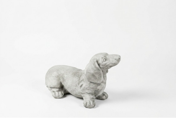 Gaardendekoratioun Dackel Terrasse Figuren Figur Dekor Statuett