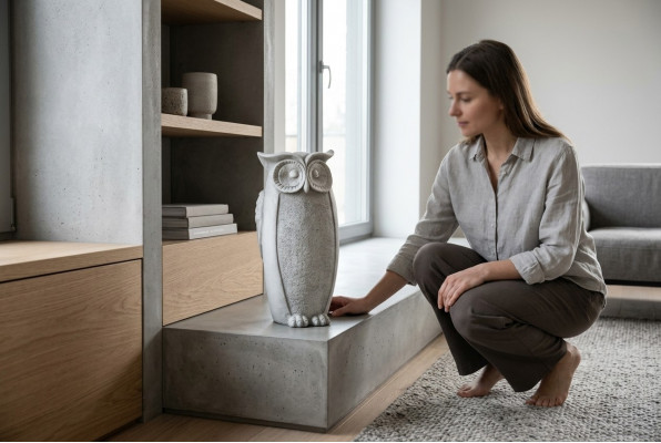Gaart Dekoratioun Eil Terrass Steen Figuren Dekorativ Figur Natur Statu.