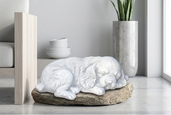 Ägyptesch Kazestatu White Figur Statuen Gaart Dekoratioun Terrass