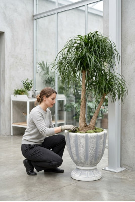 Blummendëppen Këscht Dëppen Blummen Dekorativ Dëppen XXL Beton Gaart Terrass