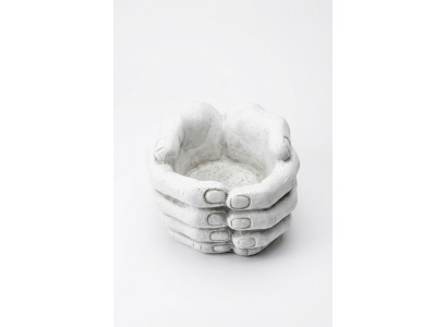 Design Blumentopf Top Planz Kübel Gefäß Töpfe Figur Dekor Hände Skulptur