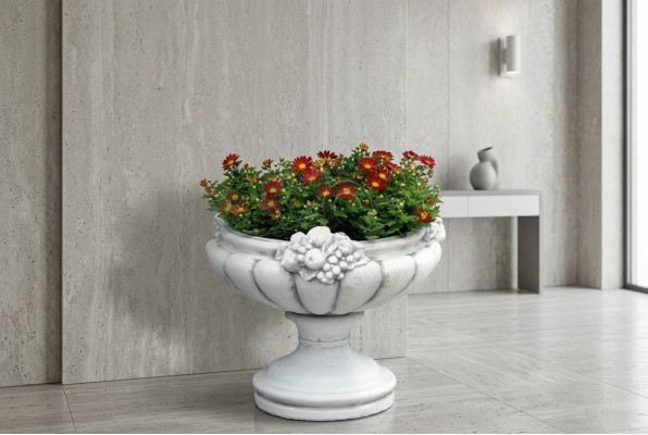 Blummendëppen Këscht Dëppen Blummen Dëppen XXL Gaart Beton Terrasse Dekorativ