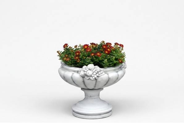 Blummendëppen Këscht Dëppen Blummen Dëppen XXL Gaart Beton Terrasse Dekorativ