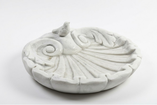 Vugel Drénk Dekor Skulptur Design Figur Statue Gaart Figuren Statuen