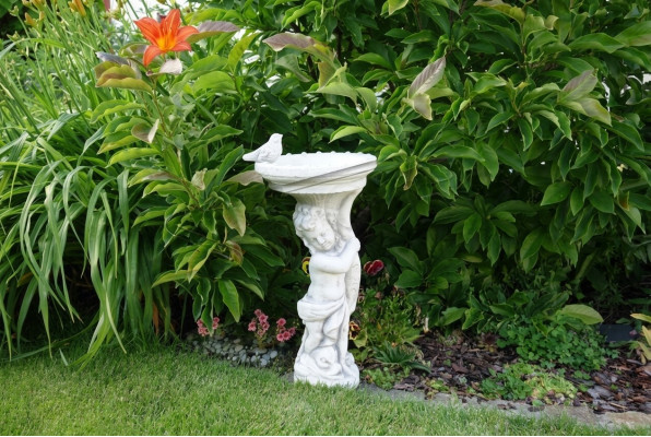 Vull Dekor Drénkschuel Skulptur Design Figur Statue Gaart Figuren Statuen