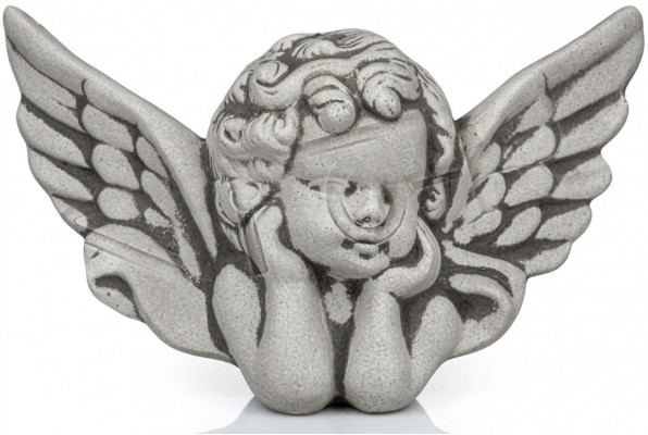Grafdekoratioun Grafsteen Dekoratioun Engel Figur Skulptur Gott Helleg