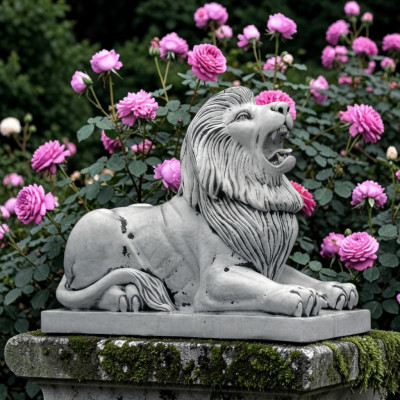 XXL Léif Skulptur Gaart Terrass Dekoratioun Deko Steenskulptur