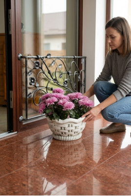 Blummendëppen Këscht Dëppen Blummen Dëppen XXL Gaart Beton Dekorativ Terrass