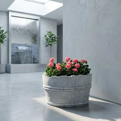 Blummendëppen Këscht Dëppen Blummen Dëppen XXL Gaart Dekorativ Beton Terrass.