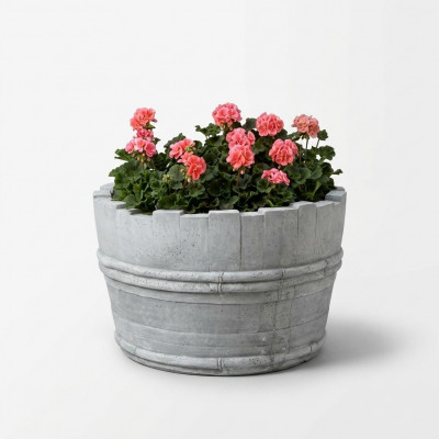 Blummendëppen Këscht Dëppen Blummen Dëppen XXL Gaart Dekorativ Beton Terrass.