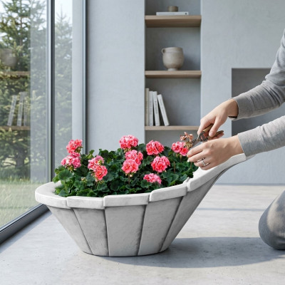Blummenekipp Planzekipp Dekoratioun Natur Gäert Vasen Figur Blummendëppen