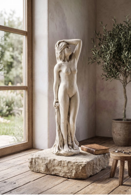 Damm 98cm Skulptur Design Figur Statue Gaart Figuren Statuen