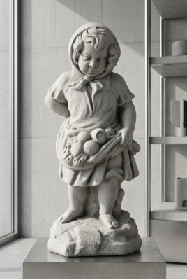 Meedche 71cm Figur Statue Figuren Skulptur Statuen Gaart