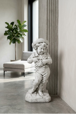 Jonge 69cm Figur Statu Figuren Skulptur Statuen Gaart Dekoratioun