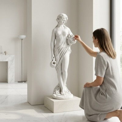 Springbrunnen Tuerm Figur Eva Statuen Figuren Skulpturen Statuen Skulptur