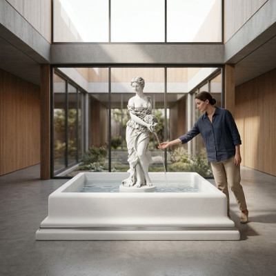 Fontänen Figur Statue Figuren Skulptur Antik Statuen Skulpturen Gaart