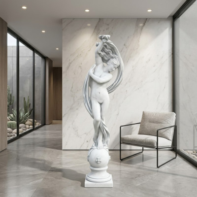 Skulptur XXL Gaart Figur Waasser Sail Skulptur Statuen