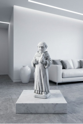 Gaartendekoratioun Mönchsstatue Skulptur Figuren Skulpturen Designer