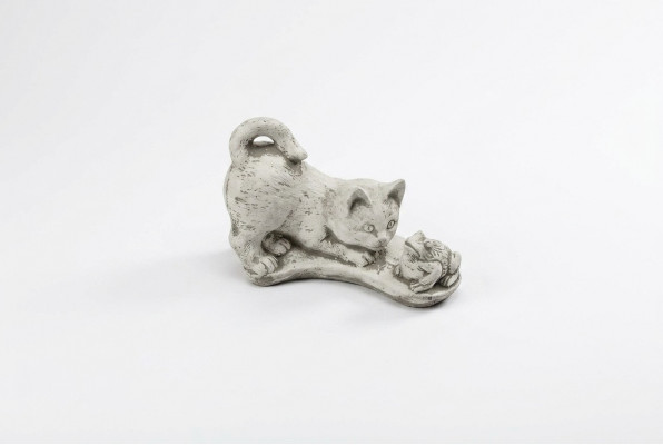 Gaart Dekoratioun Kaz Statu Skulptur Figuren Wäiss Skulpturen Design