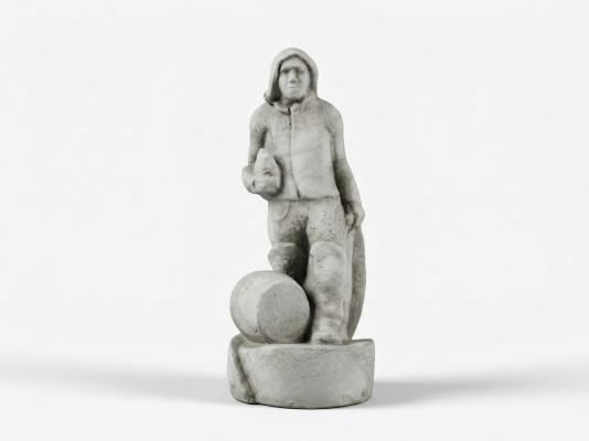 Gaart Dekoratioun Fëschers Statu Skulptur Figuren Skulpturen Designer