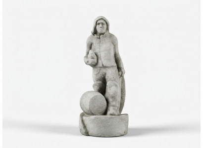 Gaart Dekoratioun Fëschers Statu Skulptur Figuren Skulpturen Designer
