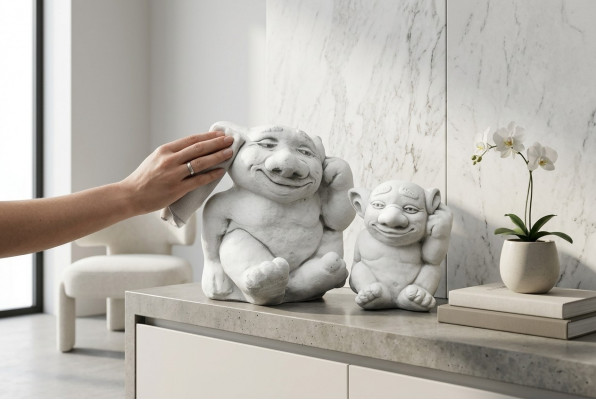 Troll 18cm Skulptur Design Figur Statue Gaart Dekorativ Figuren Statuen