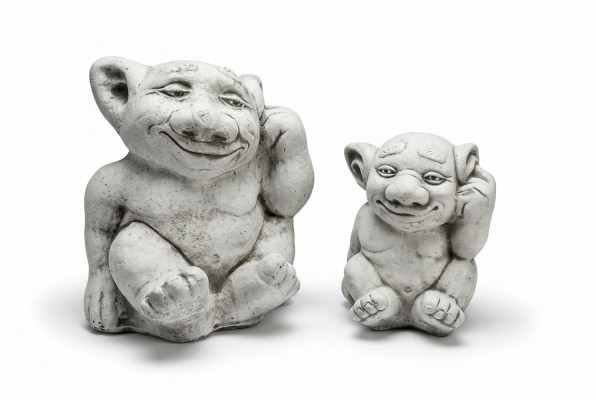 Troll 18cm Skulptur Design Figur Statue Gaart Dekorativ Figuren Statuen