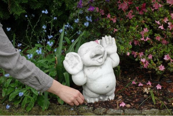 Troll 24cm Skulptur Design Figur Statu Gartenfiguren Dekorativ Statuen