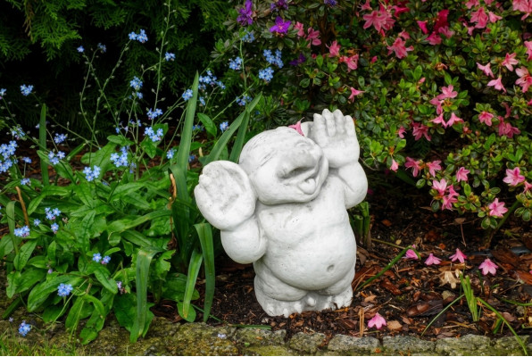 Troll 24cm Skulptur Design Figur Statu Gartenfiguren Dekorativ Statuen