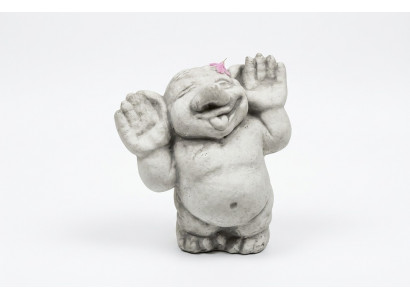 Troll 24cm Skulptur Design Figur Statu Gartenfiguren Dekorativ Statuen