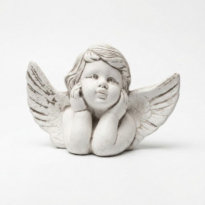 Griewerchmuck Grafstengsdekoratioun Figur Deko Engel Skulptur Gott Helleg