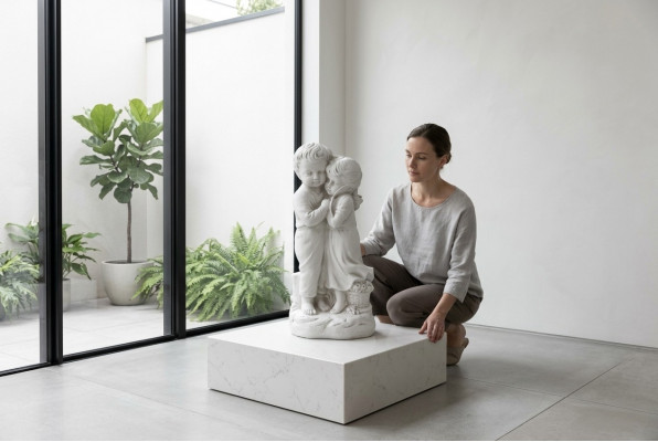 Kand 40cm Skulptur Design Figur Statue Gaart Figuren Statuen