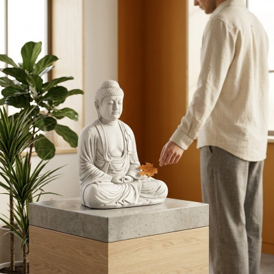 Buddha Malaysia Statue Figur Gaart Figuren Statuen Skulptur Skulpturen